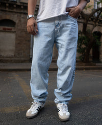 Mid Blue Baggy Fit Jeans