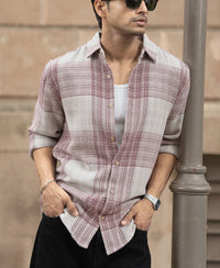 Multicolor Structured Checked Shirt