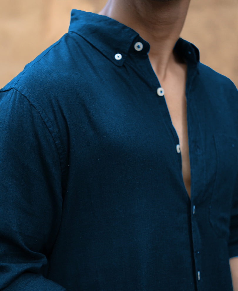 Dark Sky Linen Blend Shirt