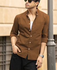 Toffee Brown Lightweight Oxford Shirt