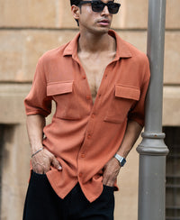Russet Shirt With Pockets
