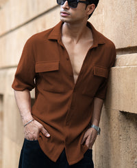 Brown Shirt With Pockets