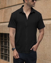 Black Structured Shirt