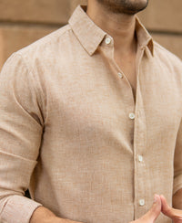 Tan Lightweight Structured Shirt