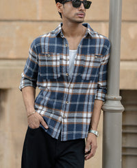 Multi Colour Checks Shirt With Pockets