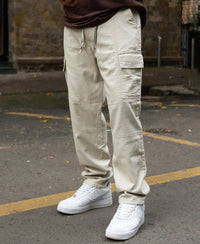 Light Beige Cotton Cargo Pant