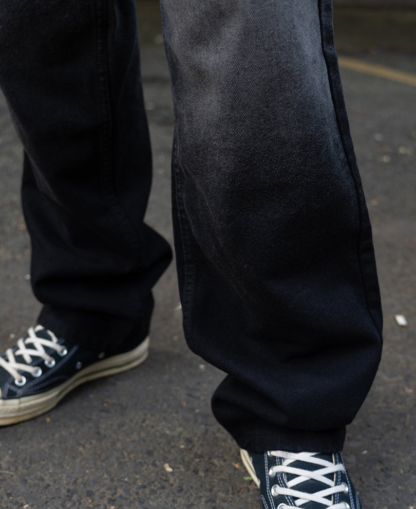 Grey Ombre Baggy Jeans