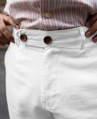 White Cotton Trousers