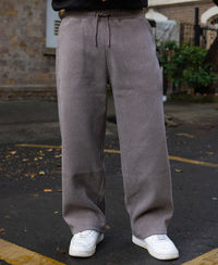 Brown Melange Baggy Trackpants