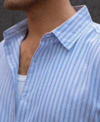 Light Blue Oxford Stripe Shirt