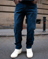 Dark Blue Regular Fit Denim Jeans