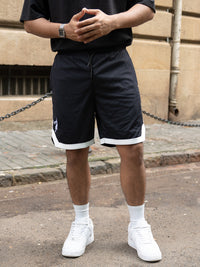 Black Mesh Basketball Short