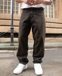 Brown Baggy fit Denim Jeans