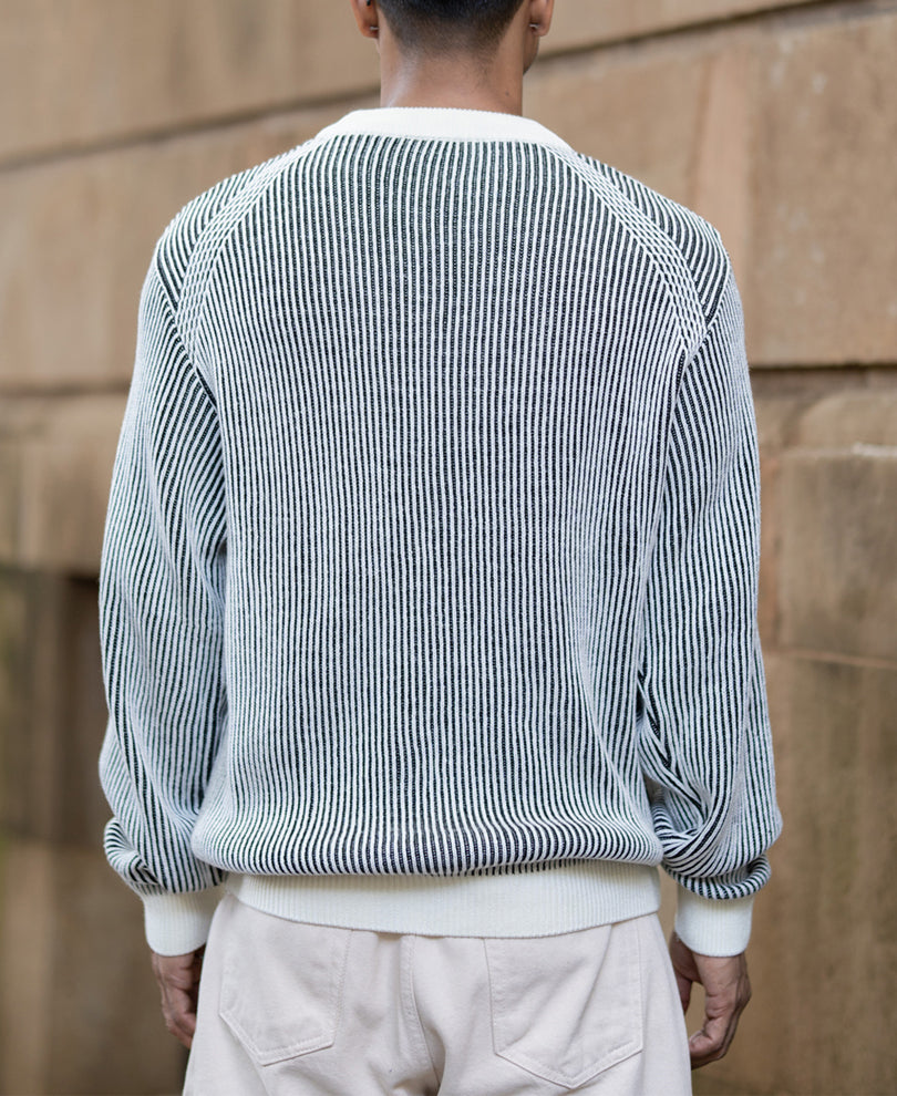 Black And White Striped Sweater