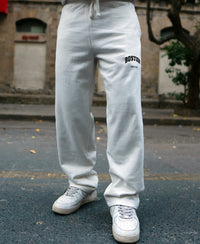 White Printed Baggy Track Pant