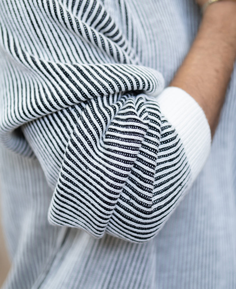 Black And White Striped Sweater