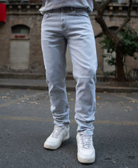 Light Grey Regular Fit Denim Jeans