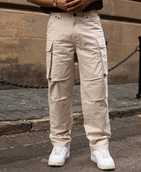 Light Beige Cotton Cargo Trouser