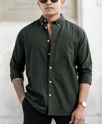 Olive Oxford Shirt