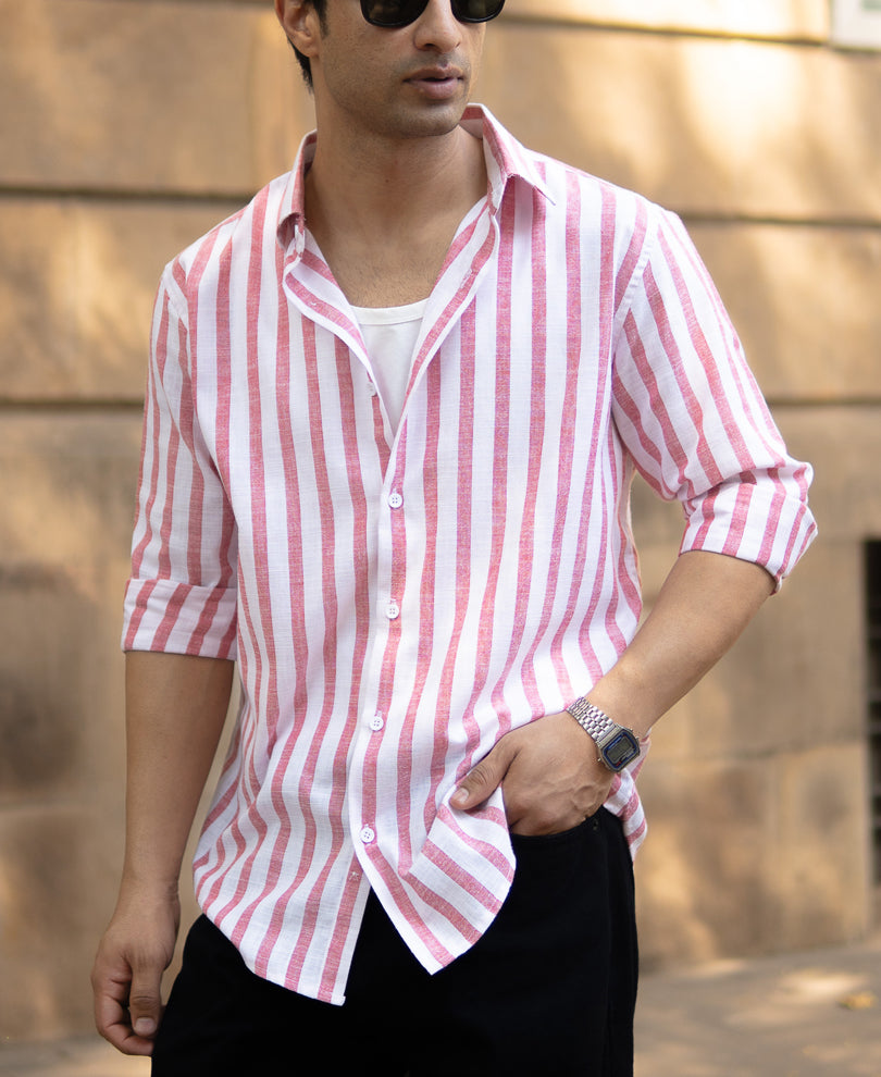 Red Nautical Stripe Shirt