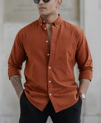 Tan Oxford Shirt