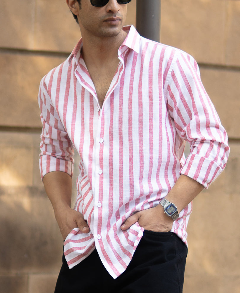 Red Nautical Stripe Shirt