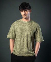 Olive Tie Dye Print T-Shirt