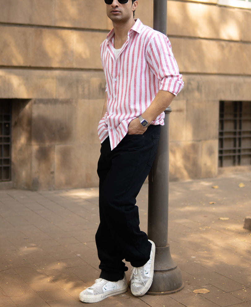 Red Nautical Stripe Shirt