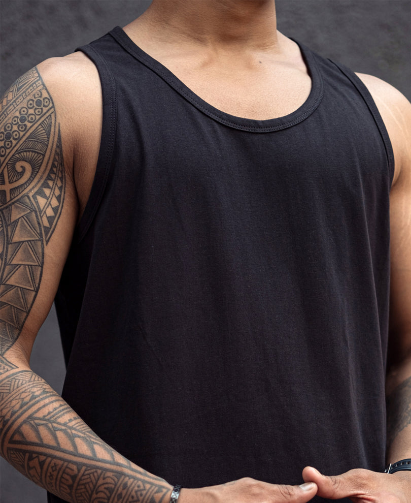 Black Sleeveless Vest