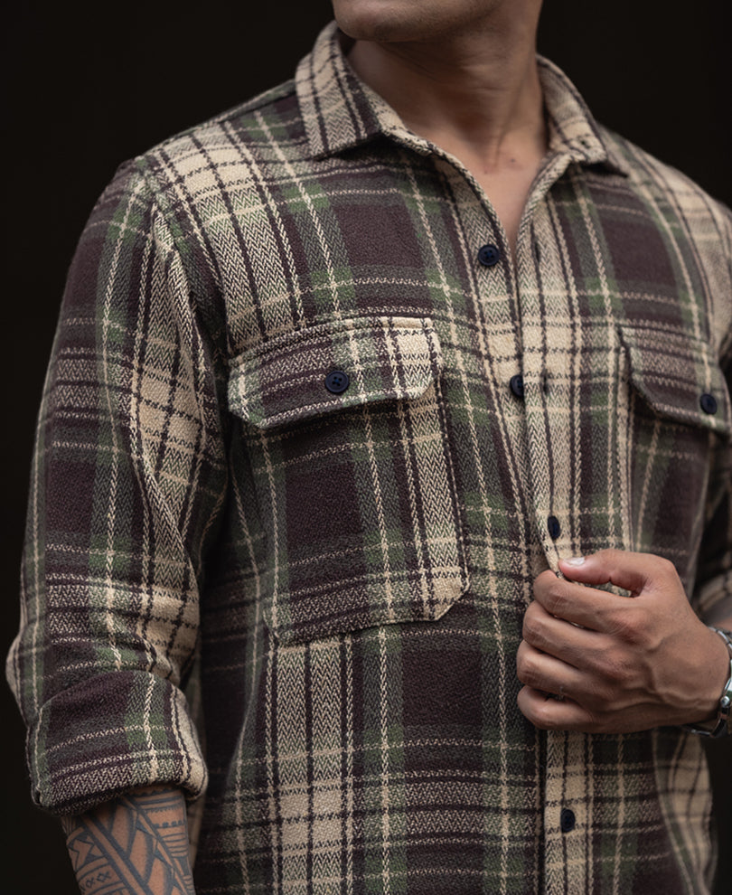 Multicolour Checked Regular Fit Full Sleeve Shirt