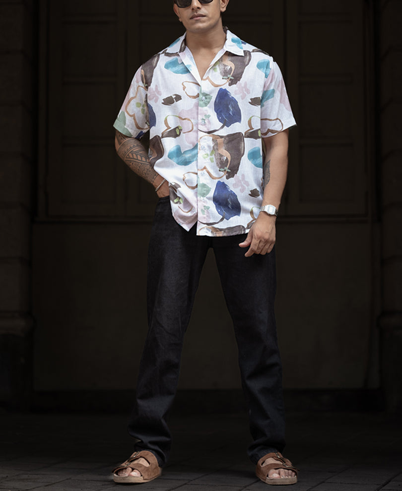 Multi Colour Half Sleeves Shirt