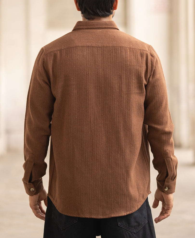 Brown Flannel Overshirt