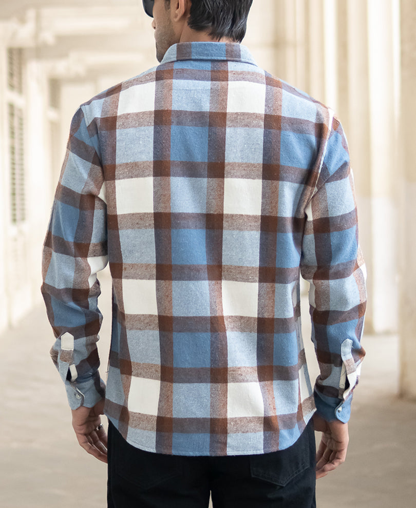 Multicolor Flannel Checks Shirt