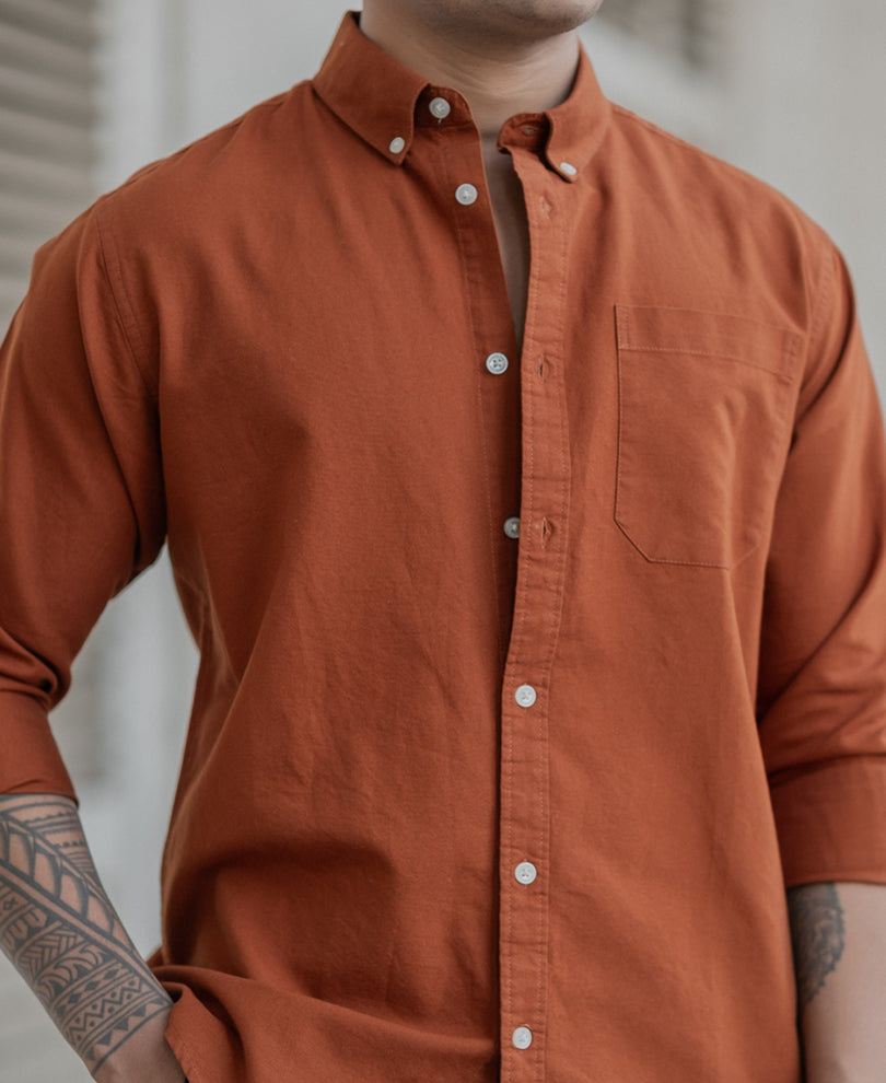 Tan Oxford Shirt