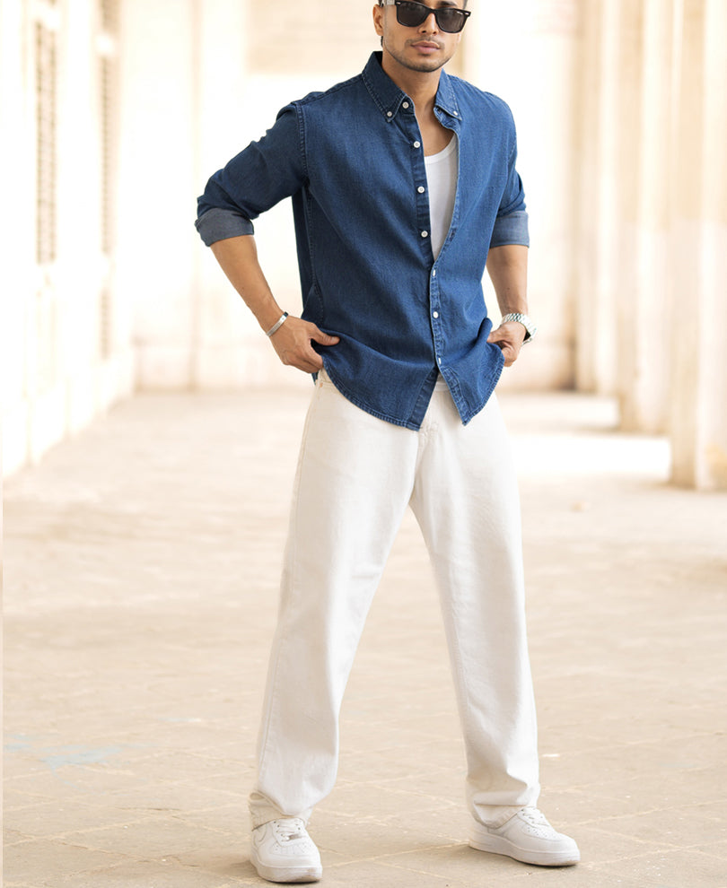 Blue Denim Shirt