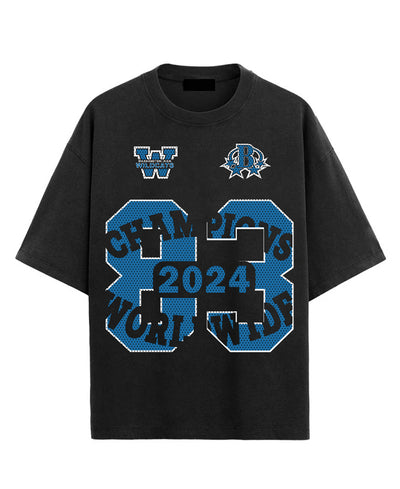 Black 83 Printed Oversized T-Shirt