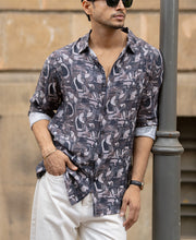 Multi Colour Regular Fit Full Sleeves Printed Shirt.