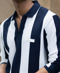 Navy And White Stripe Lightweight T-Shirt