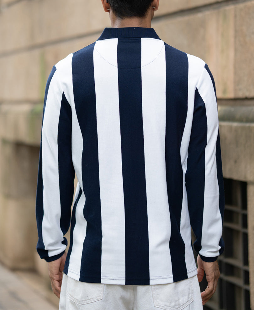 Navy And White Stripe Lightweight T-Shirt