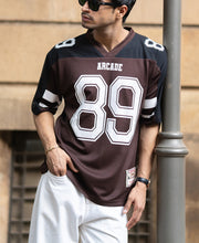 Dark Brown Rugby T-Shirt.