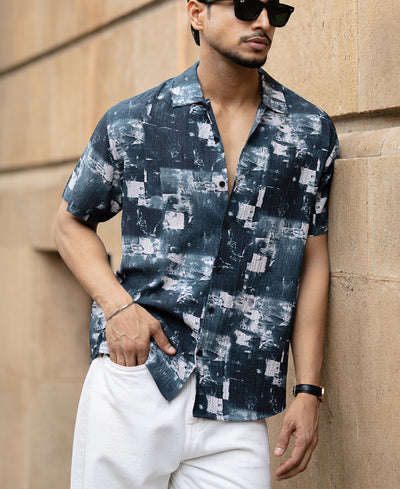 Deep Forest Abstract Printed Shirt