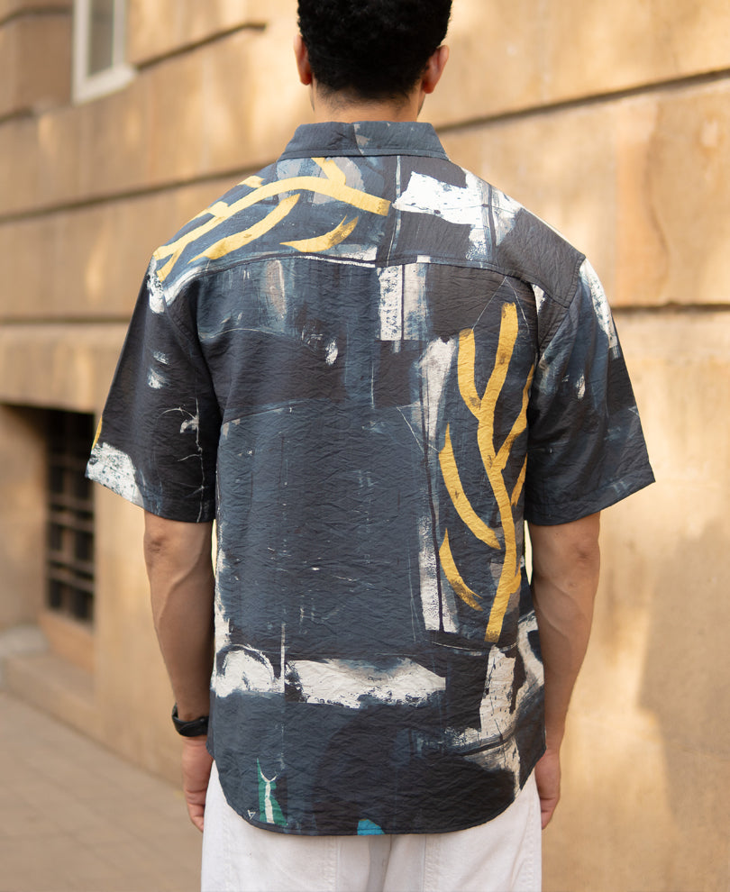 Multicolour Abstract Lightweight Printed Shirt