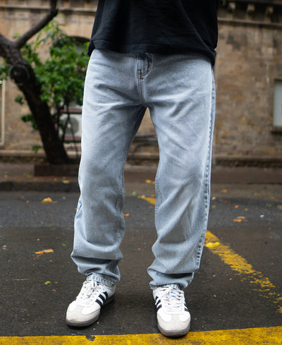 Light Grey Baggy Fit Jeans