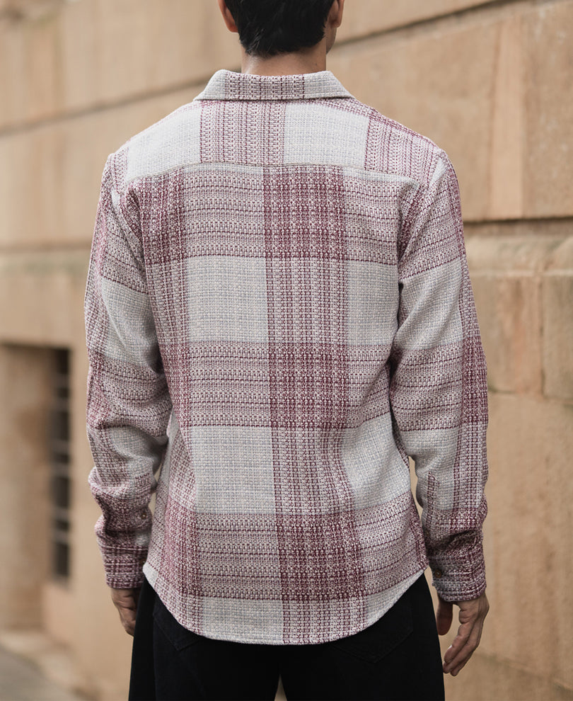 Multicolor Structured Checked Shirt