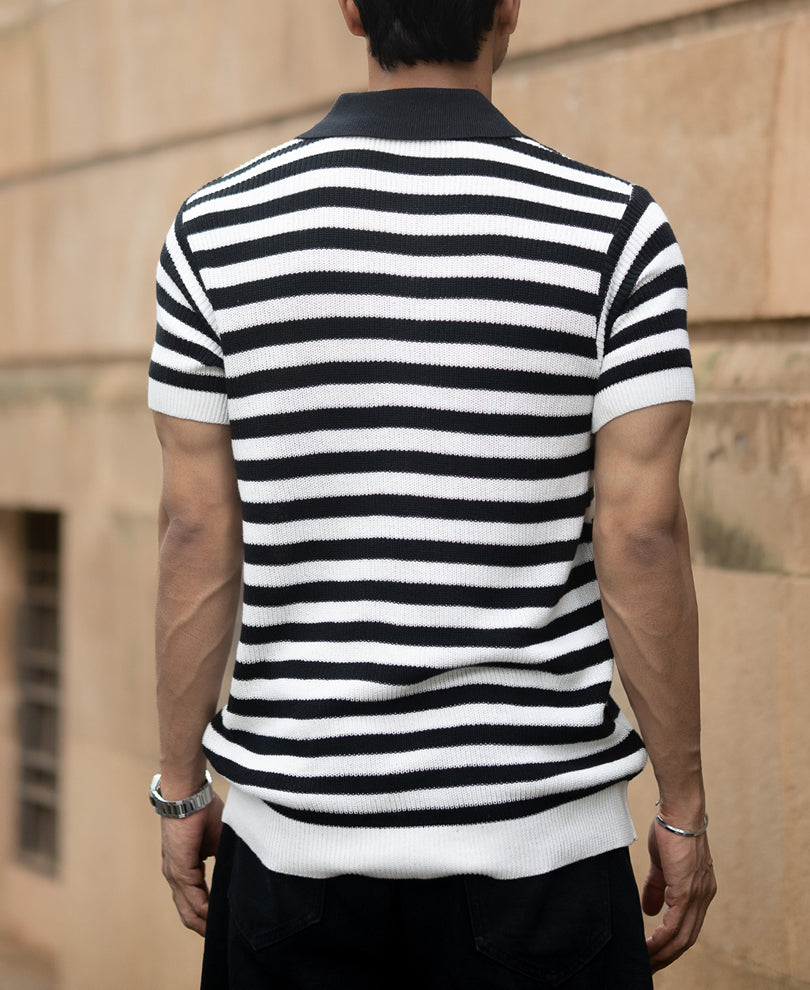Black And White Stripe T-Shirt