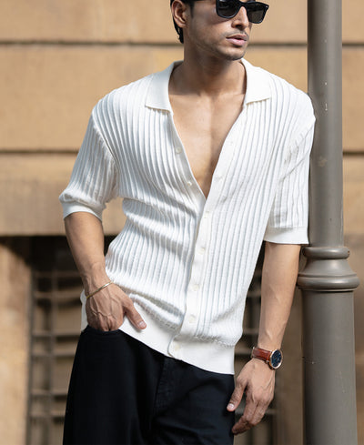 White Knit Shirt