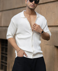 White Knit Shirt