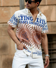 Multicolour Washed Printed Shirt