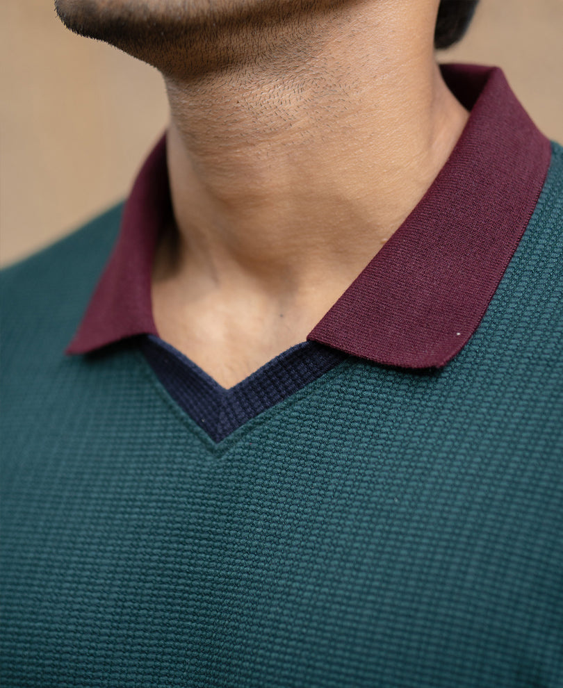 Multicolour Paneled T-Shirt