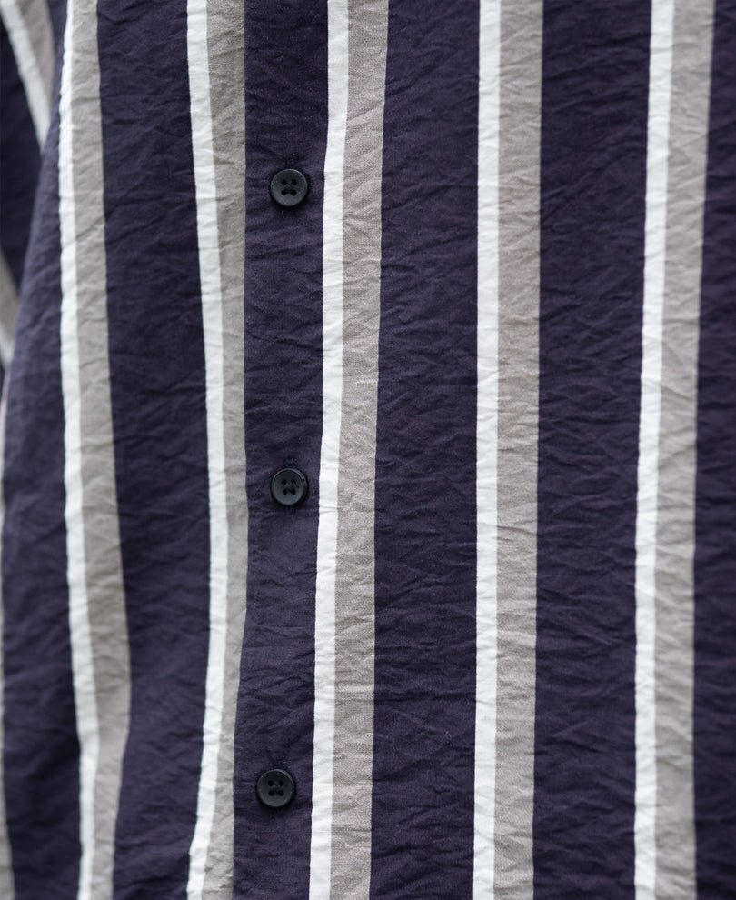 Navy And Grey Stripe Shirt